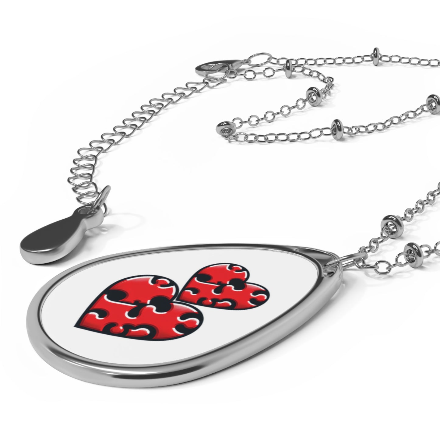 Oval Necklace | valentine gift | neckless with hearts