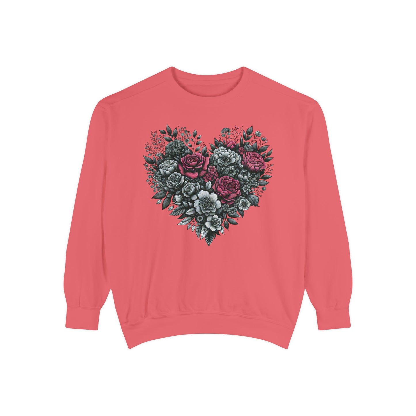 Valentine Sweatshirt | Nature | Love |Heart with roses