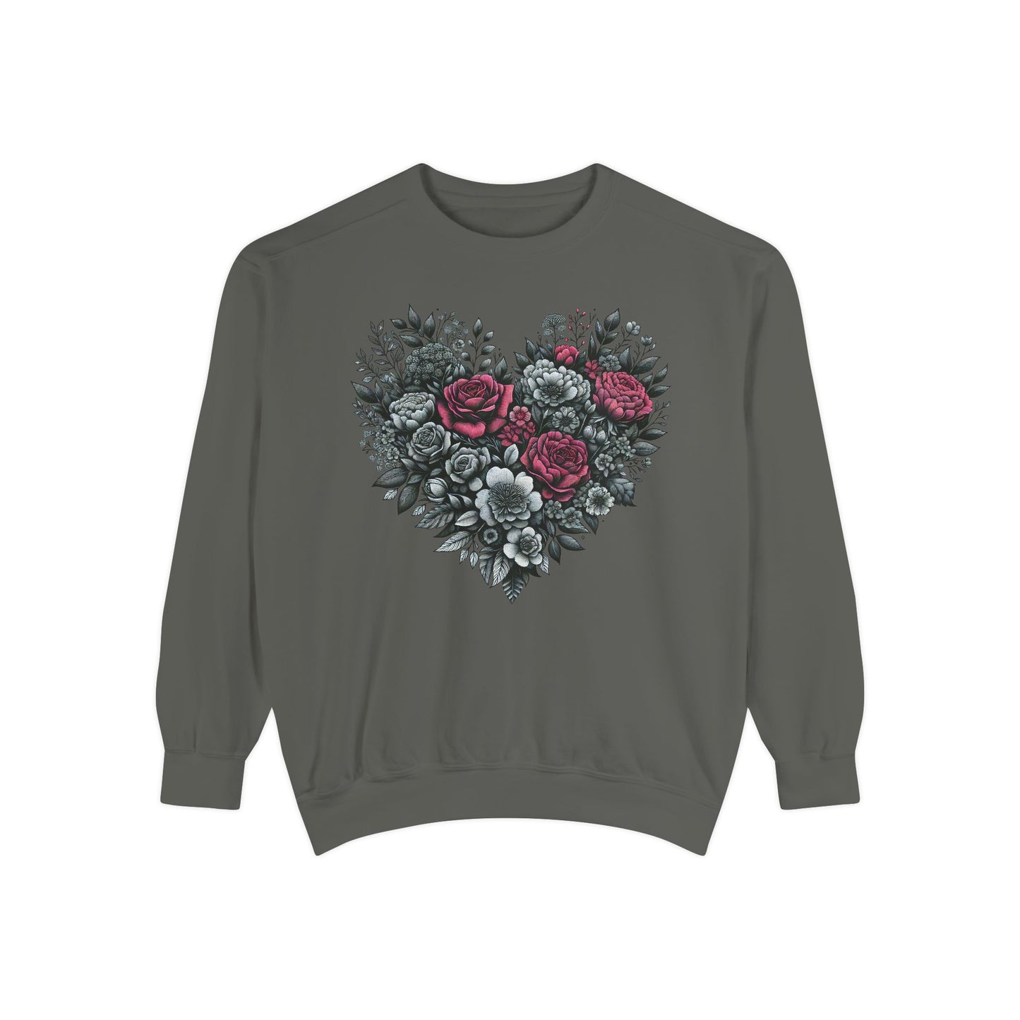 Valentine Sweatshirt | Nature | Love |Heart with roses