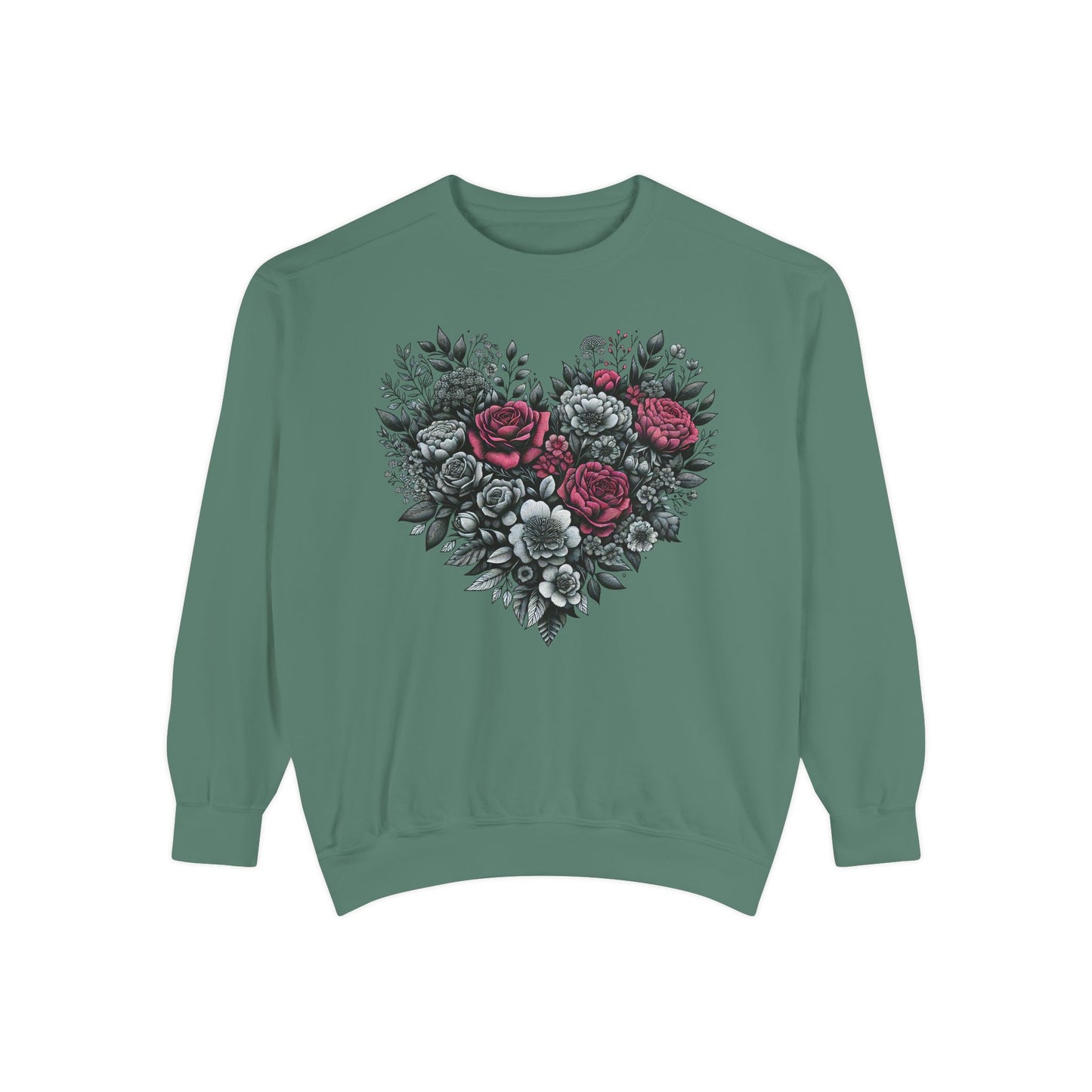 Valentine Sweatshirt | Nature | Love |Heart with roses