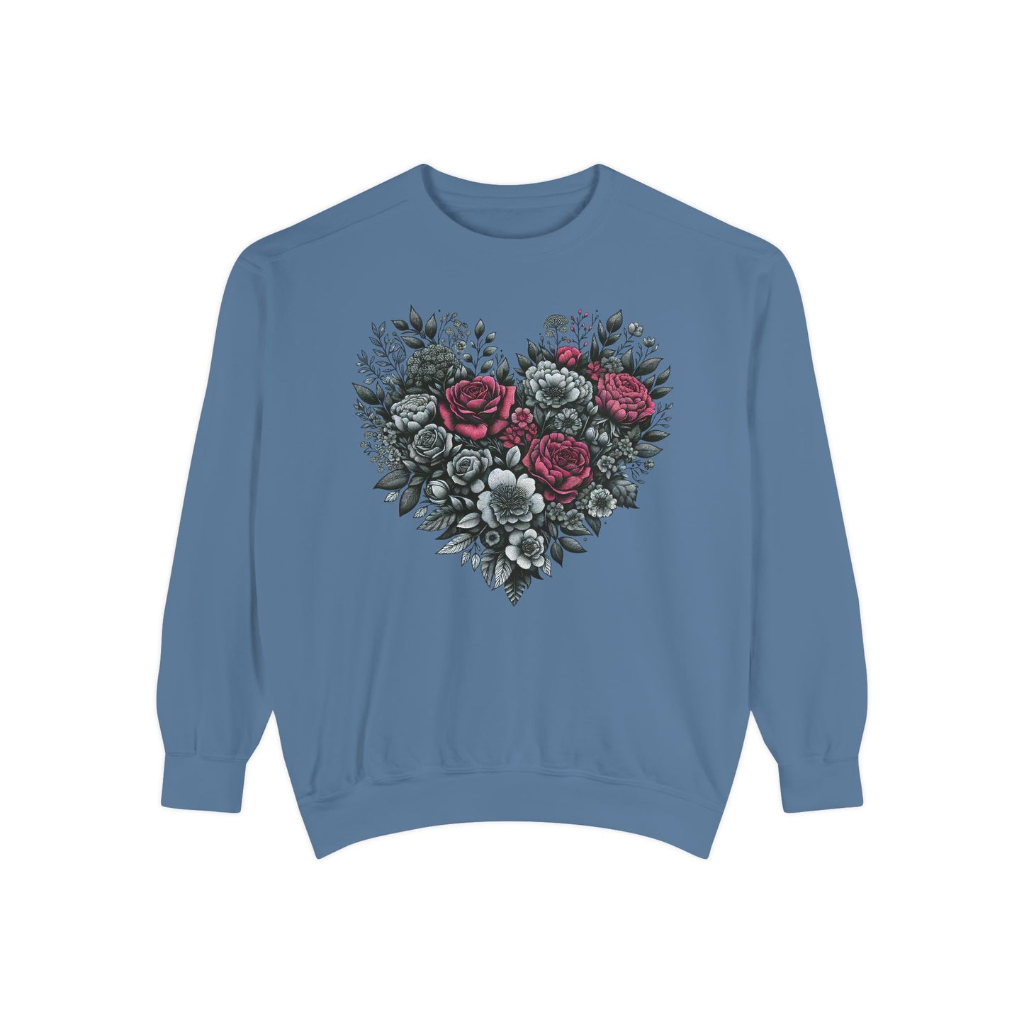 Valentine Sweatshirt | Nature | Love |Heart with roses