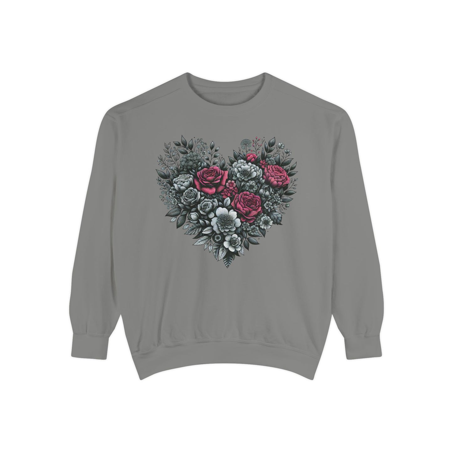 Valentine Sweatshirt | Nature | Love |Heart with roses