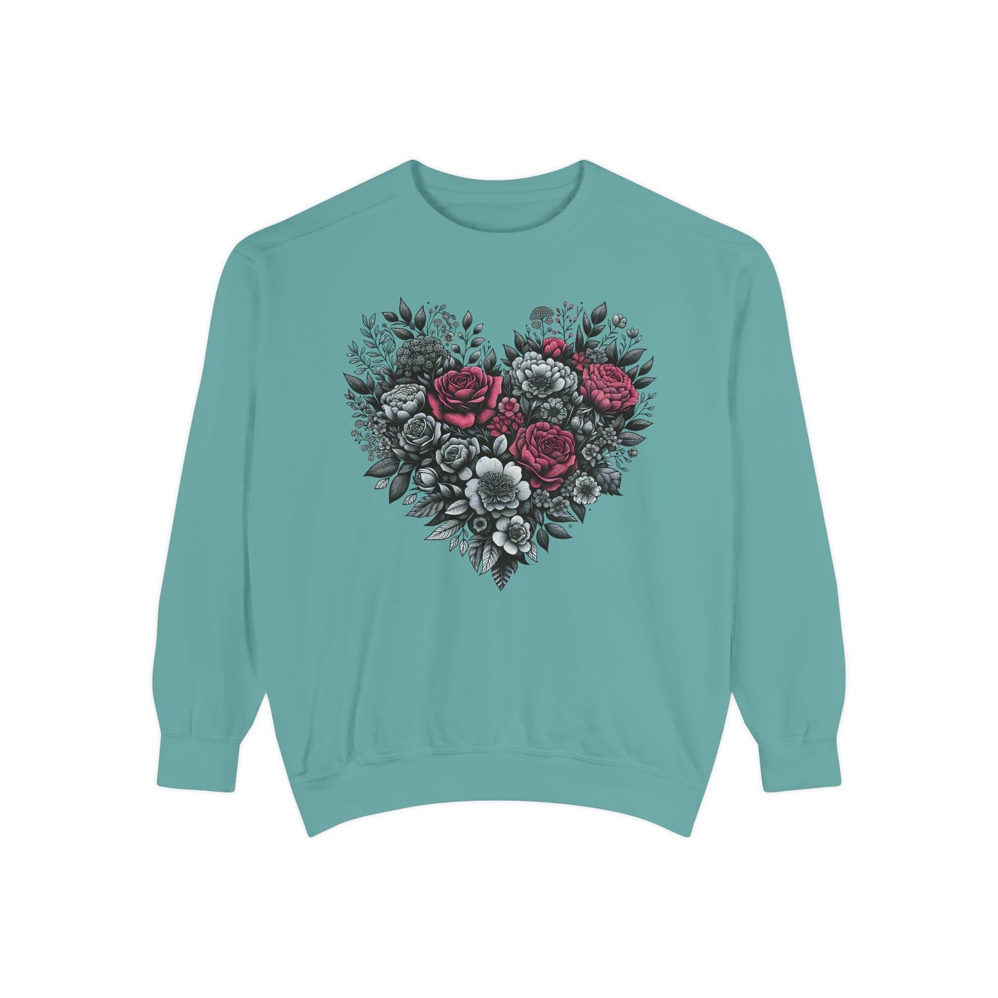 Valentine Sweatshirt | Nature | Love |Heart with roses